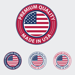 Premium Quality Made in USA Badge, Icon, symbol, emblem, sticker label, cbd label, sign, logo, best quality, icon for packaging. oroginal product.
