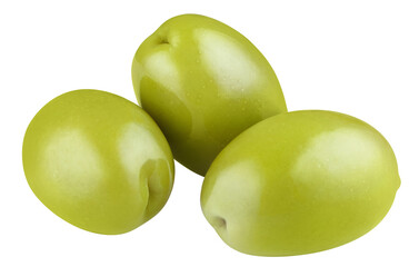 Delicious olives cut out