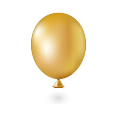 Realistic 3d balloons in gold, black transparent colors.Stylish set for your design, print, invitation, background or icon