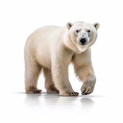polar bear isolated on white