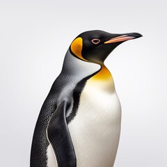 king penguin on the beach