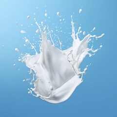 milk splash isolated on white background