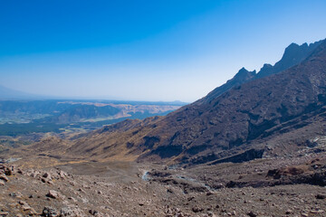 japan, mountains, natural, mountain, landscape, rock, sky, desert, nature, climbing, ASO, japanese, 