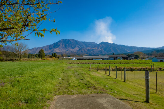 japan Mt,Aso volcano field
