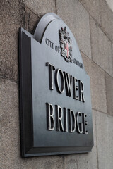 Tower Bridge Sign