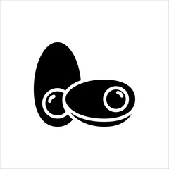 Egg Icon Vector for web design, UI,and App. Isolated on white background.