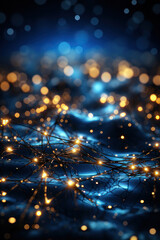 Abstract background, cyberspace, neurons. Vertical background. AI generative.