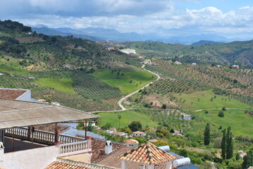 Fototapeta na wymiar View from Casarabonela, Andalucía, Spain.