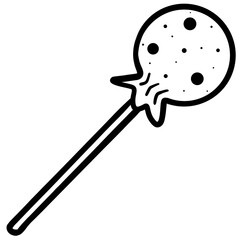 illustration of a spoon and fork doodle, illustration, lollipop, candy, sweet, dessert, food, clip art, element, stick, icon, cartoon, graphic, hand drawn, lolly, line, snack, chocolate, black and whi