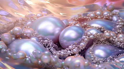 Fototapeta premium pearl crystal bubbles background