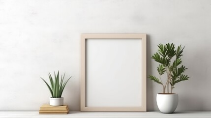 white fram with white background