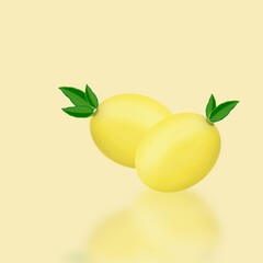 Citrus Lemon in Vibrant Yellow Color