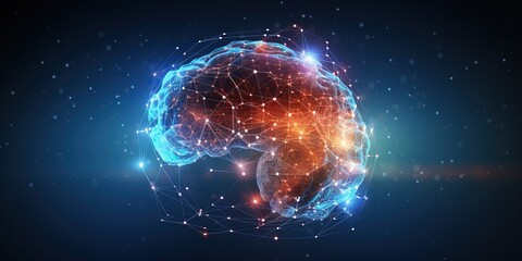 Human brain transforming into a globe, with signals and data points connecting across continents , concept of Global connectivity, created with Generative AI technology