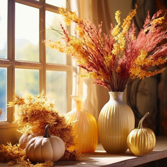 Herbstliche Dekoration, Erntedank, Inneneinrichtung