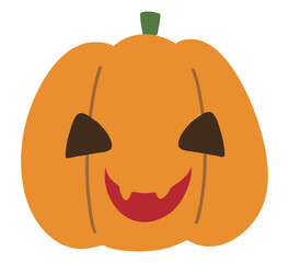 ジャックオランタンのハロウィン向けのイラスト素材