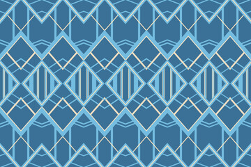 Ethnic Argyle Knitting: Geometric Fibers and Textiles in Vibrant Diamond Triangles.Contemporary Embroidery on Argyle Knitting: Artistic Lines and Dotted Square Motifs