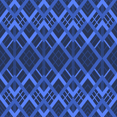Ethnic Argyle Knitting: Geometric Fibers and Textiles in Vibrant Diamond Triangles.Contemporary Embroidery on Argyle Knitting: Artistic Lines and Dotted Square Motifs