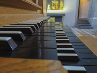 church pipe organ keyboard instrument