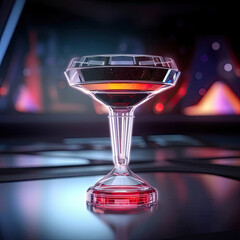 Futuristic fancy cocktail drinks - AI generated