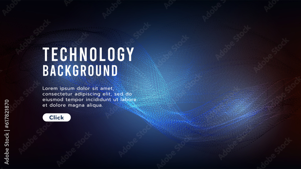 Poster hi-tech digital technology futuristic circuit digital. abstract futuristic curve digital line design
