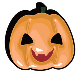 ジャックオランタンのハロウィン向けのイラスト素材