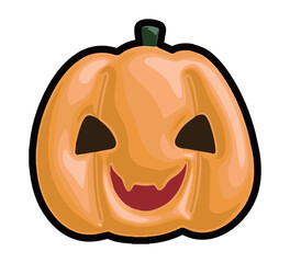 ジャックオランタンのハロウィン向けのイラスト素材