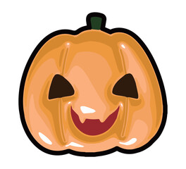 ジャックオランタンのハロウィン向けのイラスト素材