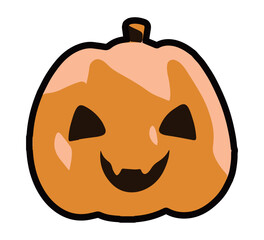 ジャックオランタンのハロウィン向けのイラスト素材