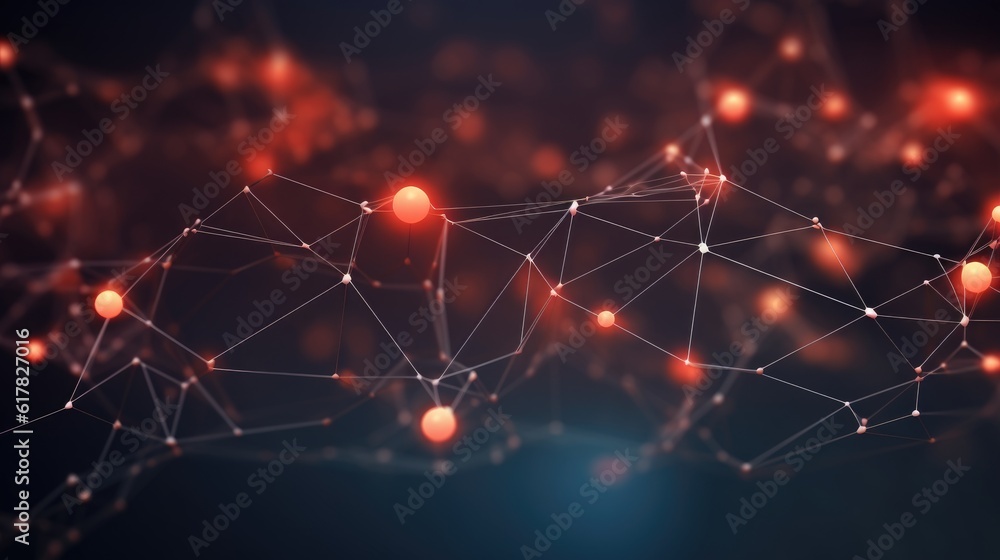 Aufkleber glowing web abstract network pattern background