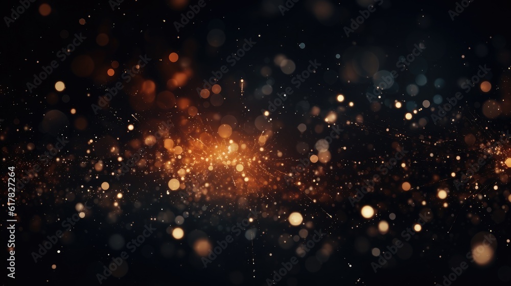 Aufkleber abstract bokeh particle background