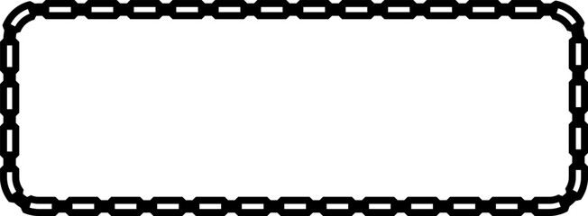 Minus shape Chain round frame Chain let design texture decorative vintage frames silhouette black ornamental label frames banners vector retro badges elements symbols ornate ribbon borders 