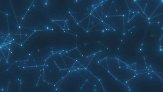 Animated digital background with plexus elements and light glow