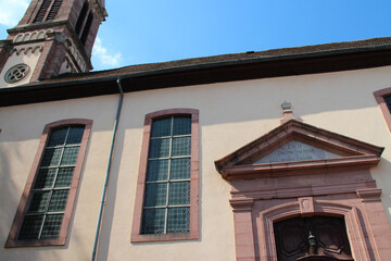 protestant church in ribeauvillé in alsace (france)