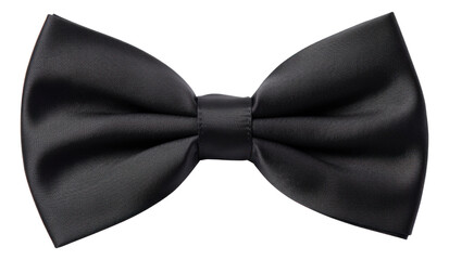 Black bow tie isolated.
