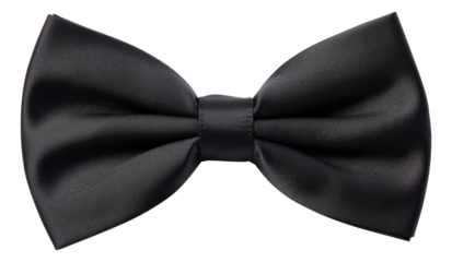 Black bow tie isolated.