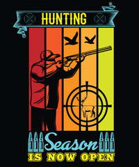 Hunting t shirt design, vector typography t-shirt design. Perfect for print items and bags, posters, cards, vector etc