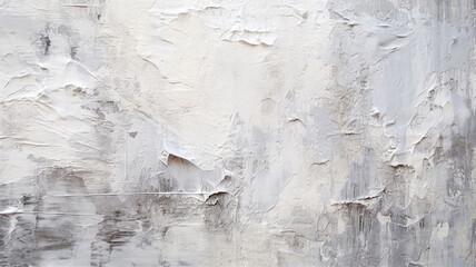 Abstract gray and white texture background of oil painting. Generative AI