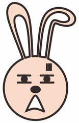 Face Animal Emoticon Vector Element