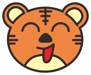 Face Animal Emoticon Vector Element