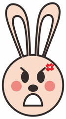 Face Animal Emoticon Vector Element