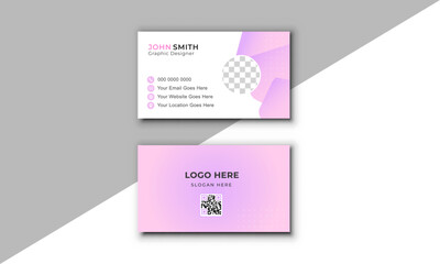 Simple and creative business card design , horizonal and vertical layout.