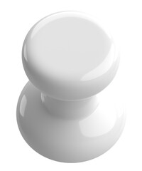 Push pin. Drawing pin. 3D pin. 3D illustration.