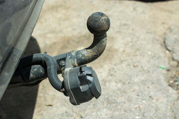 Close up if the Car tow hitch