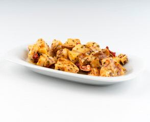 cheese salad with spicy 