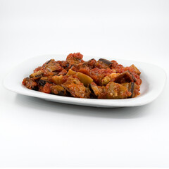 eggplant salad with tomato sauce
