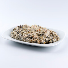 spinach with garlic and yoghurt