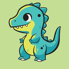 Adorable dinosaur for your design project