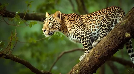 Foto op Plexiglas Luipaard leopard (Panthera pardus). AI generative