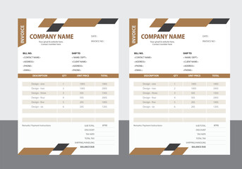 invoice design template