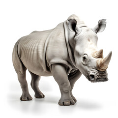 Obraz premium rhinoceros isolated on white background.